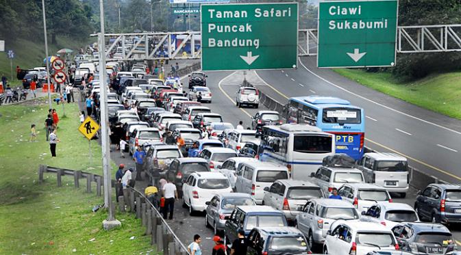 Jalur Puncak Macet Tahun Baru Foto: Istimewa