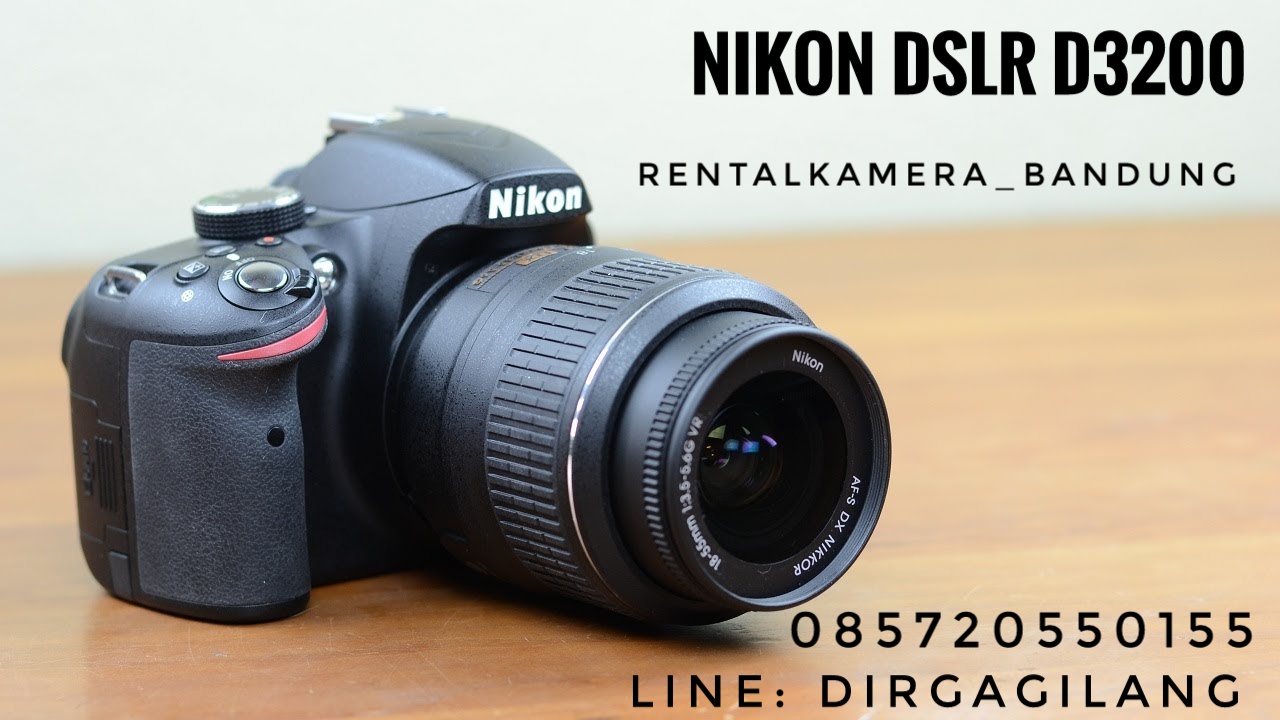 SEWA rental kamera dslr slr nikon d3200 bandung jatinangor 